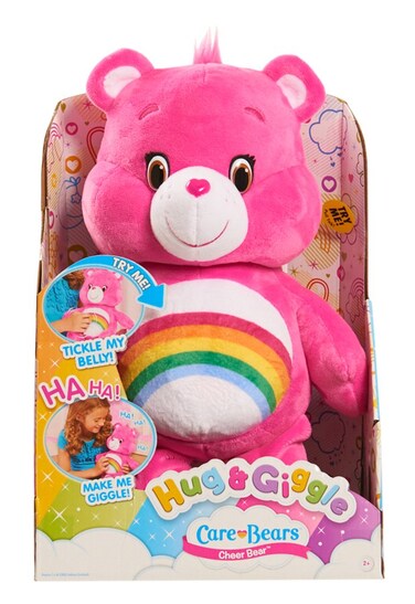 Just Play Care Bears Hug  Giggle Feature Cheer Plush