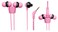 Wraps Wearable Braided Wristband Headphone Earbuds Classic Pink WRAPSCPINV5