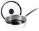 Black Cube Quick Release Cookware Saut Pan with Lid 95Inch3 Quart