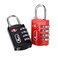 ABRA FOX TSA Approved Lock2Pack Luggage Locks4 Digit Combination Travel PadlocksPassword Locks Blackred 2 Pack
