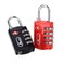 ABRA FOX TSA Approved Lock2Pack Luggage Locks4 Digit Combination Travel PadlocksPassword Locks Blackred 2 Pack