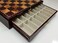US American Civil War Generals Chess Set W 17 High Gloss Cherry  Burlwood Color Storage Board