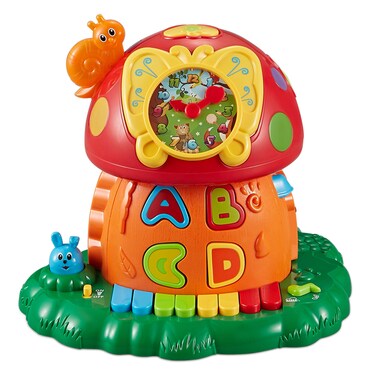 Think Gizmos Musical Learning Toy for Toddlers  Interactive Mushroom House TG727  Educational Gift Baby Toy for Boys  Girls Aged 1 2 3 4 Years