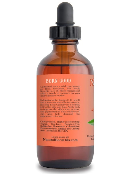 SALE 4oz Rosehip Seed Oil 100 Pure and Natural ColdPressed Unrefined Organic Moisturizer for Skin and Hair  Includes Pump  Dropper
