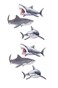 Shark Cutouts Pack of 2
