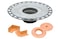 Schluter KerdiDrain PVC Shower Flange Kit with Preformed Waterproofing Corners  Ideal for New and Renovation Projects  2Inch Outlet Easy Installation  KD2FLKPVC