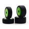 Carisma 15638 GT24B Tires Mounted 4 Green Wheels Replacement Parts