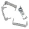 100 Small Sawtooth Picture Hangers No Nail  78 Nailess Zinc Plated for Hard and Soft Wood Frames