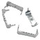 100 Small Sawtooth Picture Hangers No Nail  78 Nailess Zinc Plated for Hard and Soft Wood Frames