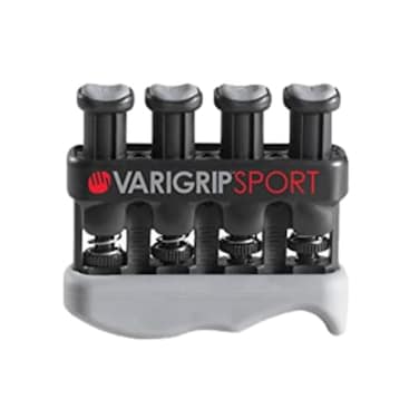 Dynatomy VariGrip Sport VGSP Adjustable Resistance Medium Heavy Finger Hand Exerciser Grip Strengthener ExtraWide Base Padded fingertips Callus Builder