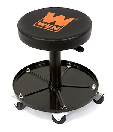 WEN 73012 300Pound Capacity Pneumatic Rolling Mechanic Stool Seat