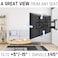 Mounting Dream Full Motion TV Mount for 4275 inch TVs TV Wall Mount Bracket with Dual Articulating Arms Fits 12  16 Wood Studs with VESA 600x400mm up to 100lbs