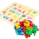 Toy To Enjoy Alphabet Puzzles  Wooden Upper Case Lower Case Letters and Number Learning Board Toy  Ideal for Early Educational Learning for Kindergarten Toddlers  Preschools