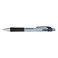 Universal 39724 07 mm Medium Comfort Grip Retractable Gel Pen  Black Ink GrayBlackSilver Barrel 36Pack