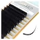 LASHVIEW 020 Thickness C Curl11mm Silk Fake Eyelash Extensions Natural Thick Lashes SemiPermanent Individual Eyelashes Application for Professional Salon Use
