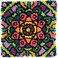 Dimensions Colorful Mandala Latch Hook Craft Kit for Kids 16 x 16