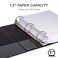 Samsill Economy 15 Inch 3 Ring Binder Made in The USA Round Ring Binder Customizable Clear View Cover Black 12 Pack MP128550