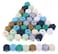48PCS 20mm08 Painted Geometric Wooden Spacer Beads Unfinished Wood Loose Beads Ball for DIY Art  Craft Project and Jewelry Making 8 Colors Geometric Beads