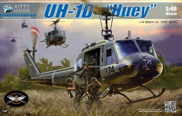 Kitty Hawk KH80154 148 UH1D Huey MODEL BUILDING KIT