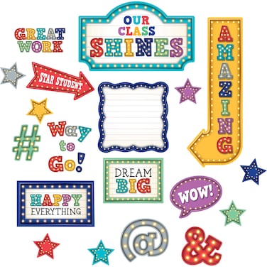 Teacher Created Resources 3603 Marquee Our Class Shines Bulletin Board