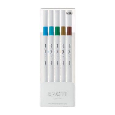 Uniball Emott Fineliner Pen 5 Pack Island Office Supplies School Supplies Artist Supplies Pens Ballpoint Pen Colored Pens Gel Pens Fine Point Smooth Writing Pens