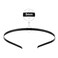 HGjewelry Smooth Metal Headbands Women Hair DIY Craft Blank Thin Steel Wire Frame Hairband Head Bands Christmas Gift Black