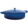 CrockPot Crock Pot Artisan Enameled Cast Iron Braiser WLid 5 Quart Sapphire Blue