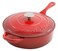 Crock Pot Artisan 35 Quart Enameled Cast Iron Deep Saut Pan Scarlet Red