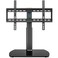 FITUEYES Universal TV StandBase Tabletop TV Stand with Wall Mount for 32 to 65 inch Flat Screen 3 Level Height Adjustable Heavy Duty Tempered Glass Base Holds up to 110lbs Screens TT107001GB