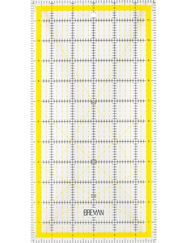 Breman Precision Quilting Ruler  6x24 Inch Clear Acrylic Ruler for Cutting Fabric  Clear Sewing Rulers and Guides for Fabric and Other Materials  Quilt Rulers for Quilting  Fabric Ruler