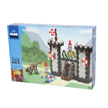 PLUS PLUS  Instructed Play Set  760 Piece Knights  Construction Building Stem Toy Interlocking Mini Puzzle Blocks for Kids