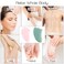 Jovivi Gua Sha Scraping Massage Tool Natural Green Aventurine Gua Sha Stone WingShape Guasha Board Traditional Scraper Tool