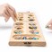 Mancala Board Game Set with Folding Wooden Board  Multi Color Glass Stones Portable Travel Board Game for Kids and Adults