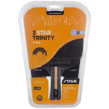 STIGA Trinity 3Star Table Tennis Bat BlackRed
