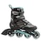 Rollerblade Zetrablade Womens Adult Fitness Inline Skate Black and Light Blue Performance Inline Skates
