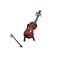 ROOTLISA 36Inch Mini Handheld Violin Toy Miniature Musical Instruments Collection Wooden Decorative Ornaments Gift with Stand Support and Case