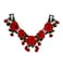 Red Rose Lace Fabric Dress Applique Motif Blouse Sewing Trims DIY Neckline Collar Costume Decoration Accessories