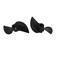 uxcell RC Boat Propeller 48mm Shaft 2 Vanes 40mm 42mm PD Fan Shape Pastic Black CW CCW Rotating Propeller Props for RC Boat 1 Pair