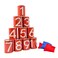 Hey Play Carnival Games for Kids Bean Bag Can Toss Outdoor Game for Adults Kids Boys and Girls  Red