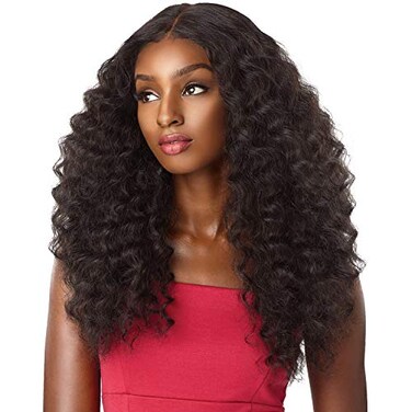 sensationnel synthetic lace front wig empress edge natural center part amani 1