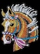 Sequin Art Blue Horse Sparkling Arts and Crafts Kit Creative Crafts for Adults and Kids