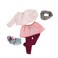 Our Generation Dolls Its Snow Snuggly White Fur Coat with Skirt Outfit for Dolls 18