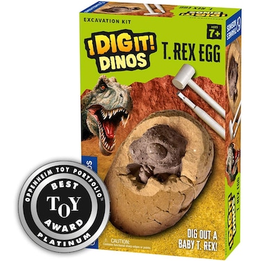 Thames  Kosmos I Dig It Dinos  T Rex Egg Excavation  Science Experiment Kit  Excavate A Giant Dinosaur Egg  Paleontology  2018 Oppenheim Toy Portfolio Platinum Award Winner  Dinosaur Toy