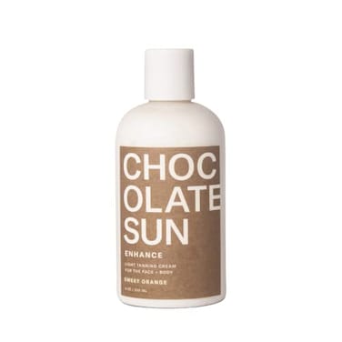 Chocolate Sun  Organic Enhance Light Tanning Cream Face  Body  Clean NonToxic Sunless Tanning Light 8 oz  236 ml