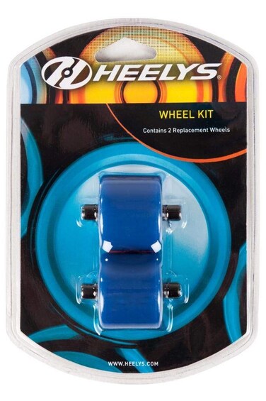Heelys Replacement Fats Wheels With ABEC 5 Bearings Blue Medium