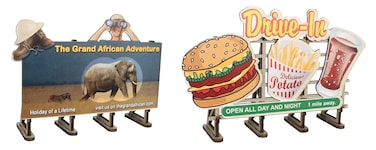 Bachmann Industries O Scale Billboard Kit 2 Pack