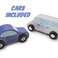 Brybelly Imagination Generation Gas n Go Service Station  Wooden DriveThru Fuel Pump Childrens Toy Playset with 2 Cars