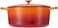 Crock Pot Artisan Oval Enameled Cast Iron Dutch Oven 7Quart Sunset Orange