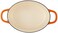 Crock Pot Artisan Oval Enameled Cast Iron Dutch Oven 7Quart Sunset Orange
