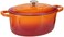 Crock Pot Artisan Oval Enameled Cast Iron Dutch Oven 7Quart Sunset Orange